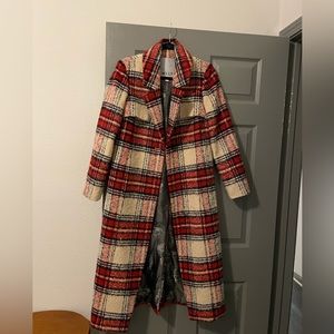 NVLT Red Plaid Coat